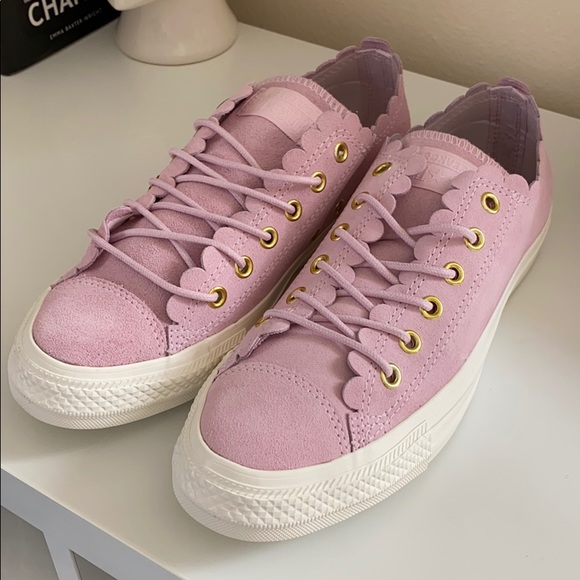 New Converse Chuck Taylor Ox platform suede pink - Picture 2 of 6